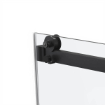 Душевой уголок Комо Софт (Como Soft) VSR-1CS1013CLB, 1300*1000, черный, стекло прозрачное,