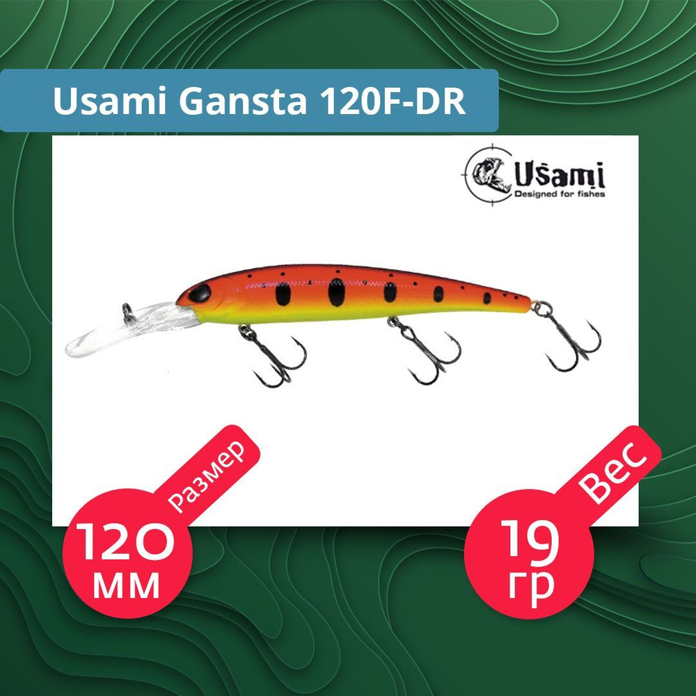 Воблер для рыбалки Usami Gansta