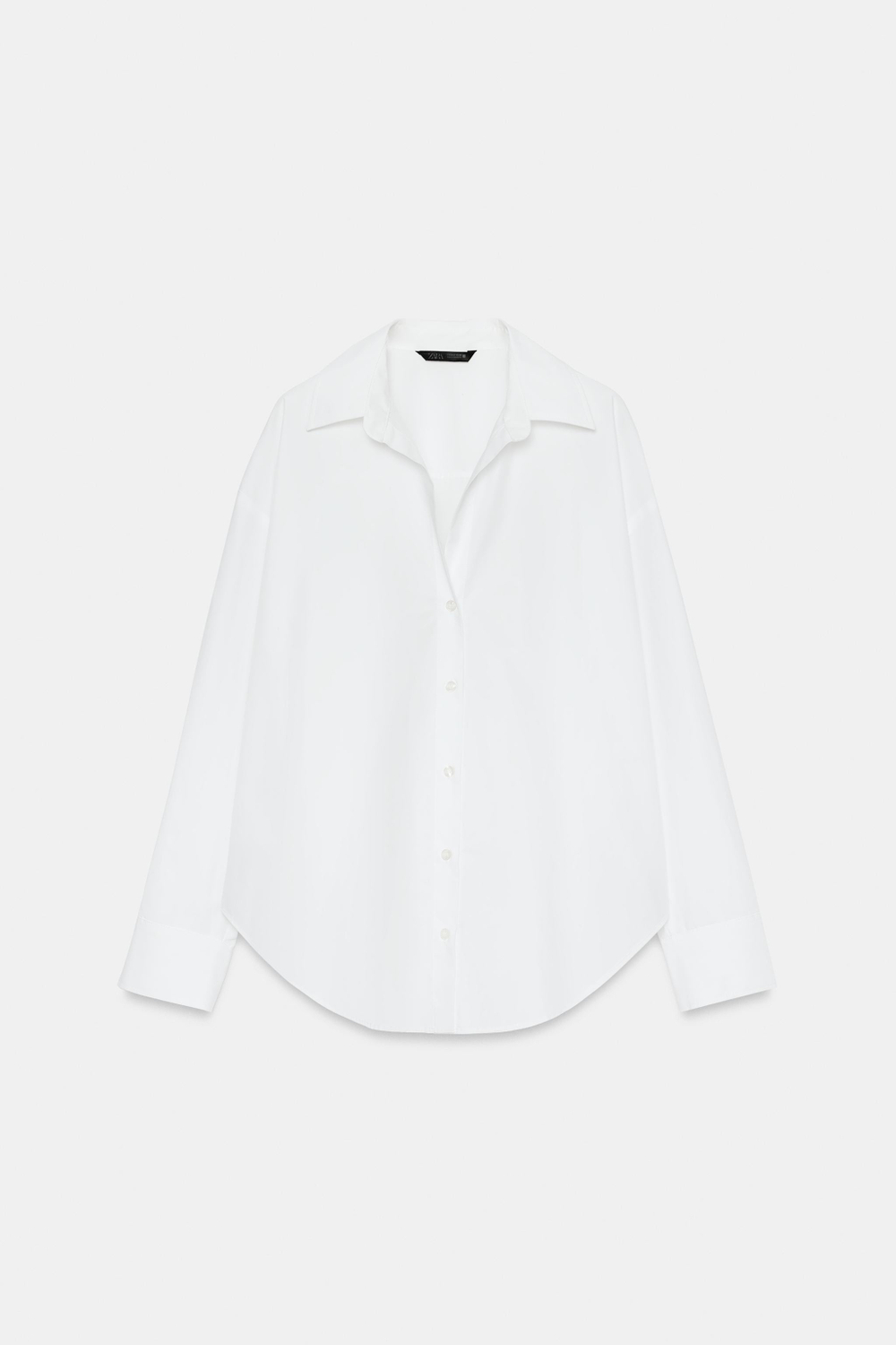 БАЗОВАЯ РУБАШКА ИЗ ПОПЛИНА — ZARA