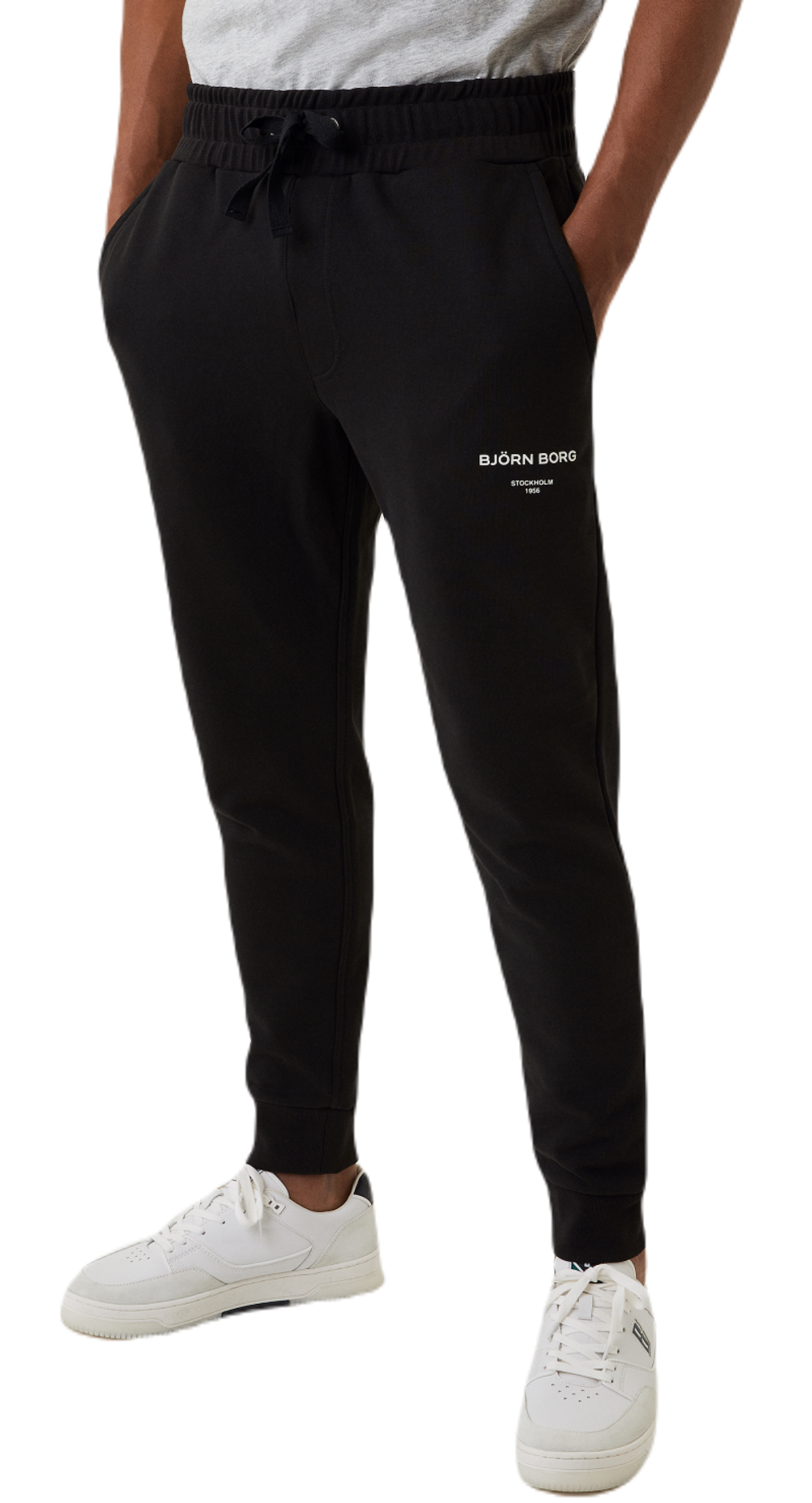 Мужские теннисные штаны Björn Borg Borg Logo Pants - black beauty