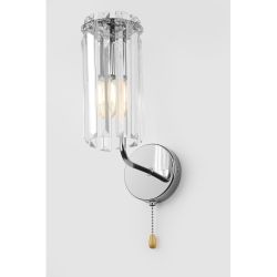 Бра светильник Rivoli Ifa 1063-401 настенный 1хЕ14 40 Вт хрусталь с выключателем | Rivoli