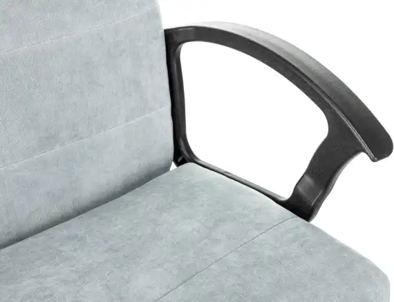 Кресло Бюрократ Triest Fabric серо-голубой Light-28 крестов. металл черный