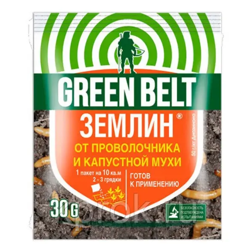 Средство от проволочника, капустной мухи, почвообитающих вредителей цветов «Землин» 30 гр