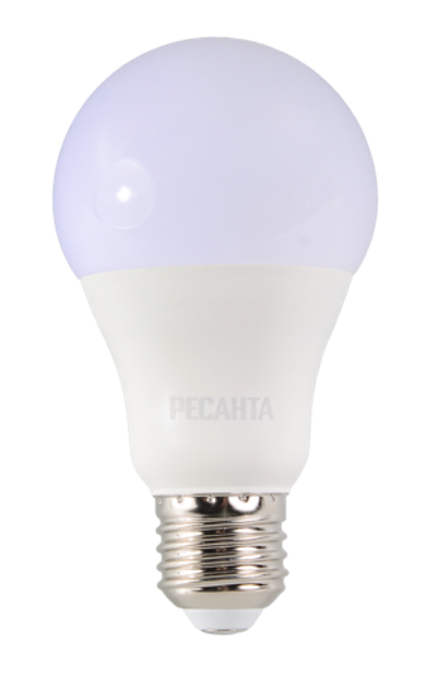 Лампа светодиодная Ресанта LL-R-A65-15W-230-6K-E27