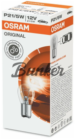 Галогеновая лампа Osram P21/5W,12V