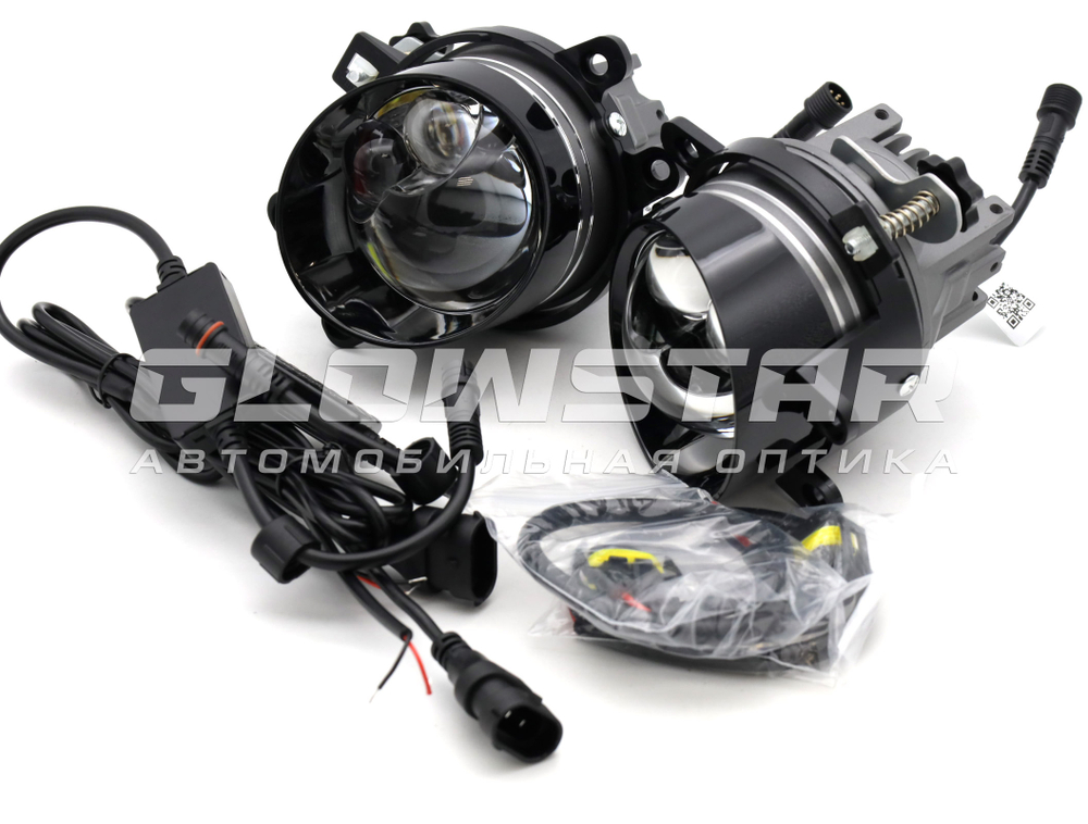 Светодиодные ПТФ Sariti N5, 3.0 дюйма, 12V, 45/76W, 6000K, крепление Toyota/Lexus (комплект, 2шт)