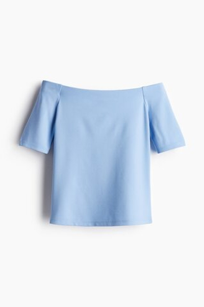 Топ с открытыми плечами — короткие рукава - H&M