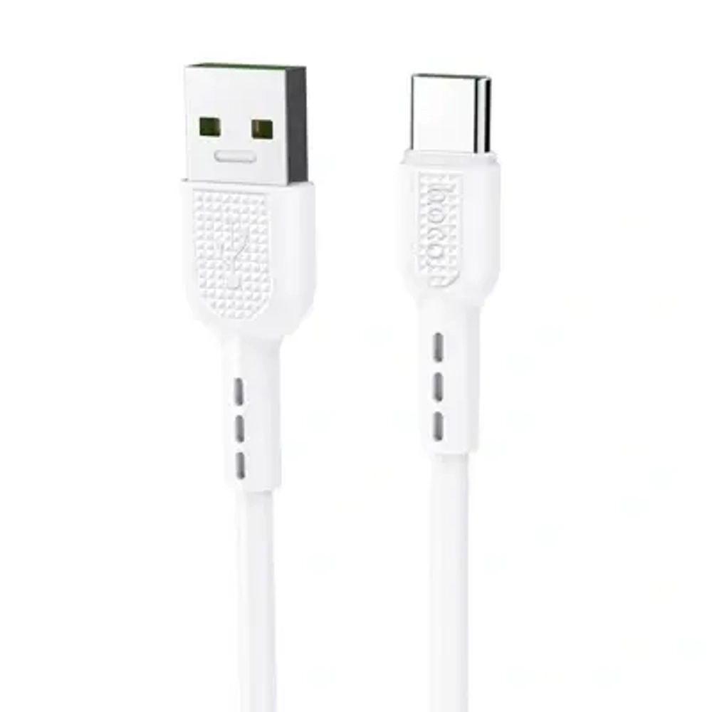 Кабель HOCO X33 USB-Type-C 5A 1м PVC White