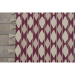Ковер из хлопка бордового цвета Argyle Ethnic 160х230 см