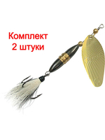Блесна вертушка Shell 18,0g, лепесток № 4, цвет 03 5 шт