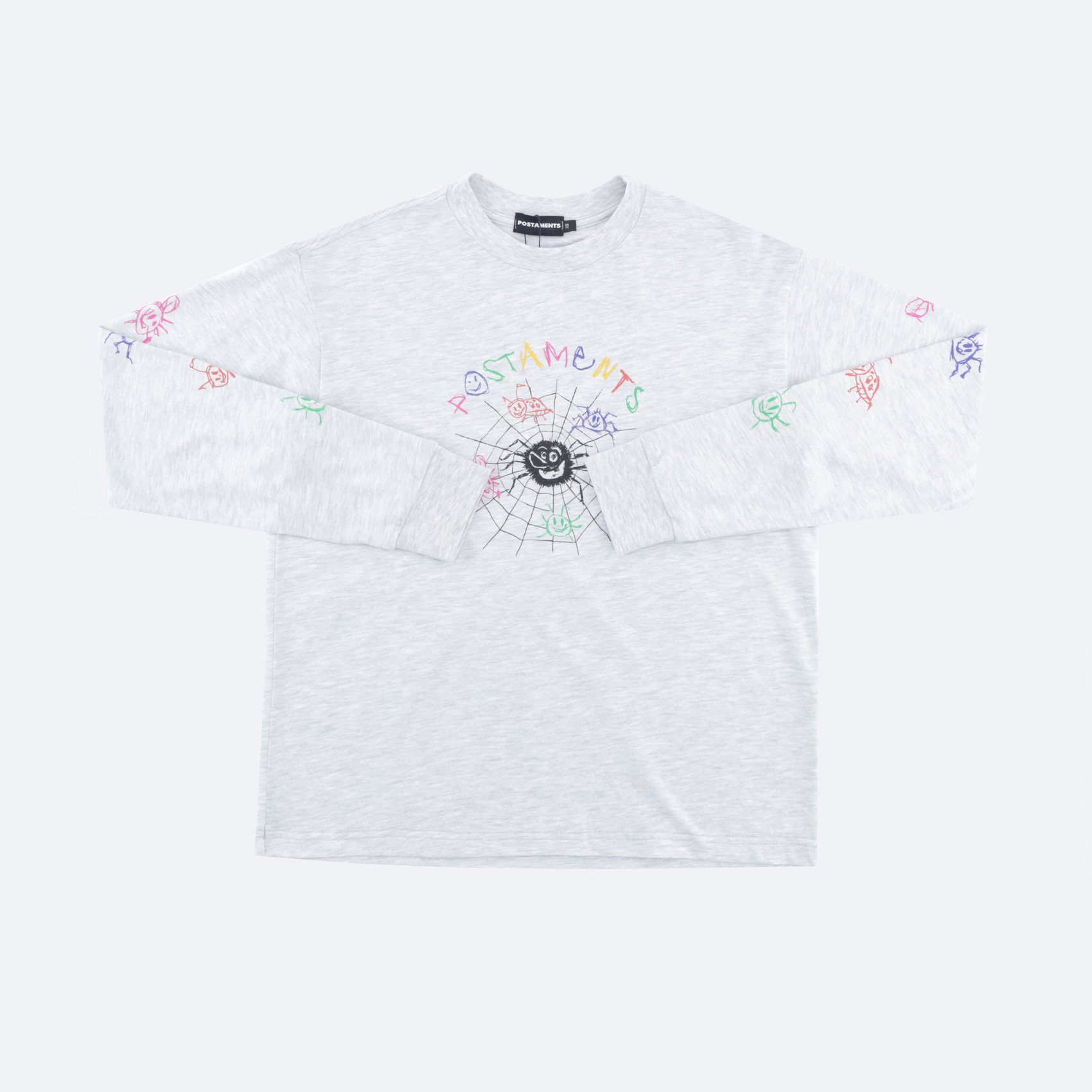 Лонгслив Postaments Spider (heather grey) артикул: - купить в магазине Дайс