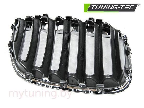 Решетка (ноздри) радиатора BROWS CHROME BLACK для BMW X5 E53 LCi