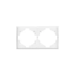 Рамка на 2 поста KRANZ Miele Strong Жемчуг KR-78-0752-4