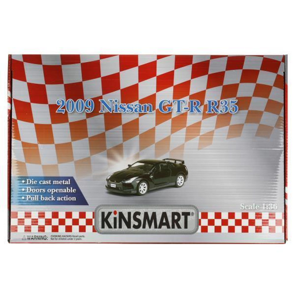Модель ин. мет. 1:36 "Nissan GT-R 2009" в ассорт. ШБ KT5340D (Kinsmart)