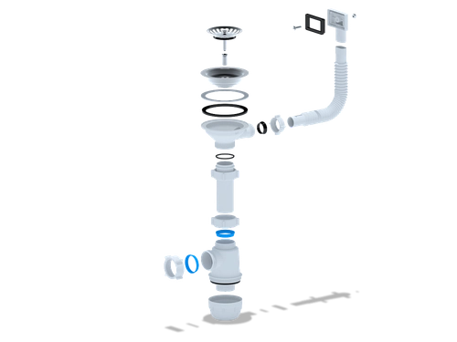 Сифон Ани Грот 3 1/2"40 с перел. мойки А0145S