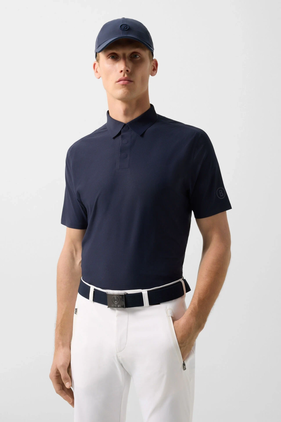 Рубашка-поло BOGNER GOLF CASIMIR1 в синем цвете