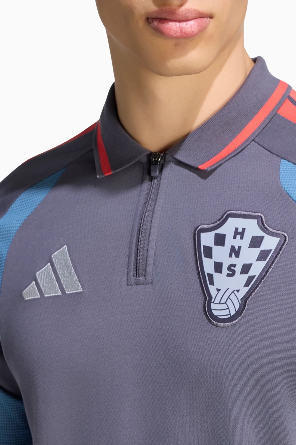 Футболка adidas Croatia 2026 Tiro Polo - фиолетовый