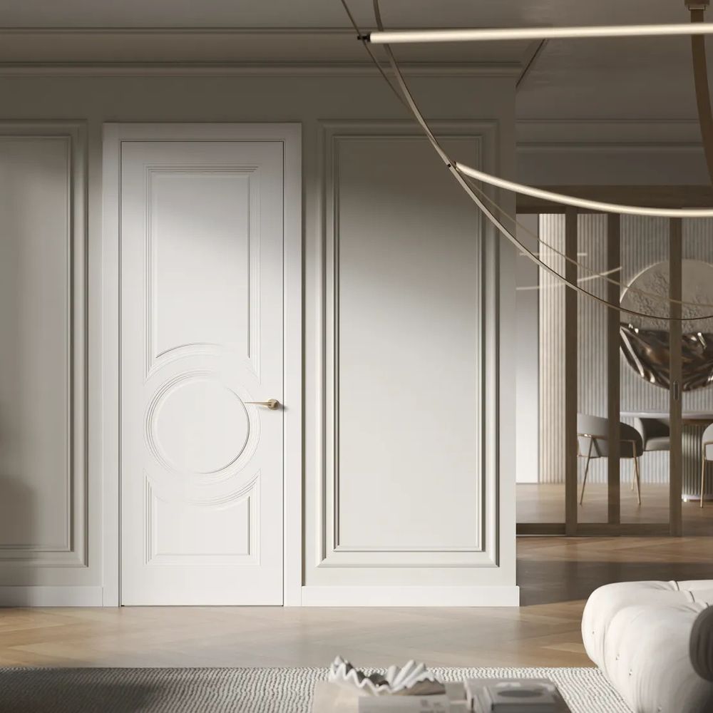 Двери WestStyle OB9 RAL Тон ванильный  ДГ