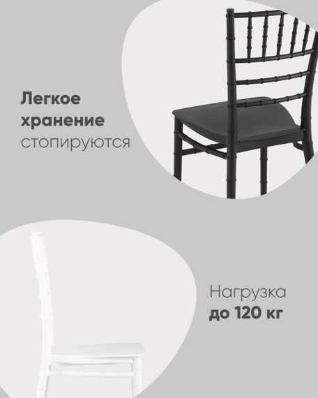 Стул Chiavari (Кьявари) пластик черный