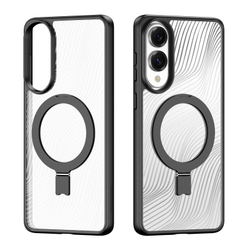 Защитный чехол с поддержкой MagSafe от Dux Ducis для Samsung Galaxy S25 Edge, серия Aimo Mag (версия с магнитной откидной подставкой)