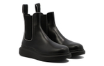 Alexander McQueen Leather Chelsea Boots "Core Black"