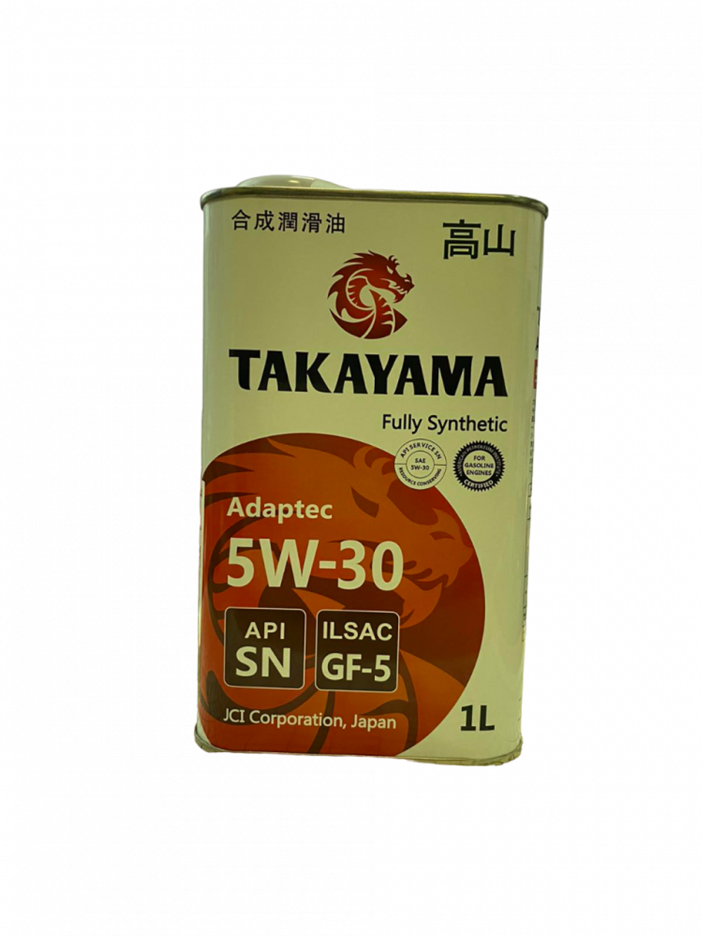 Масло моторное Takayama Adaptec 5W-30 GF-5 SN синтетика 1л 605584