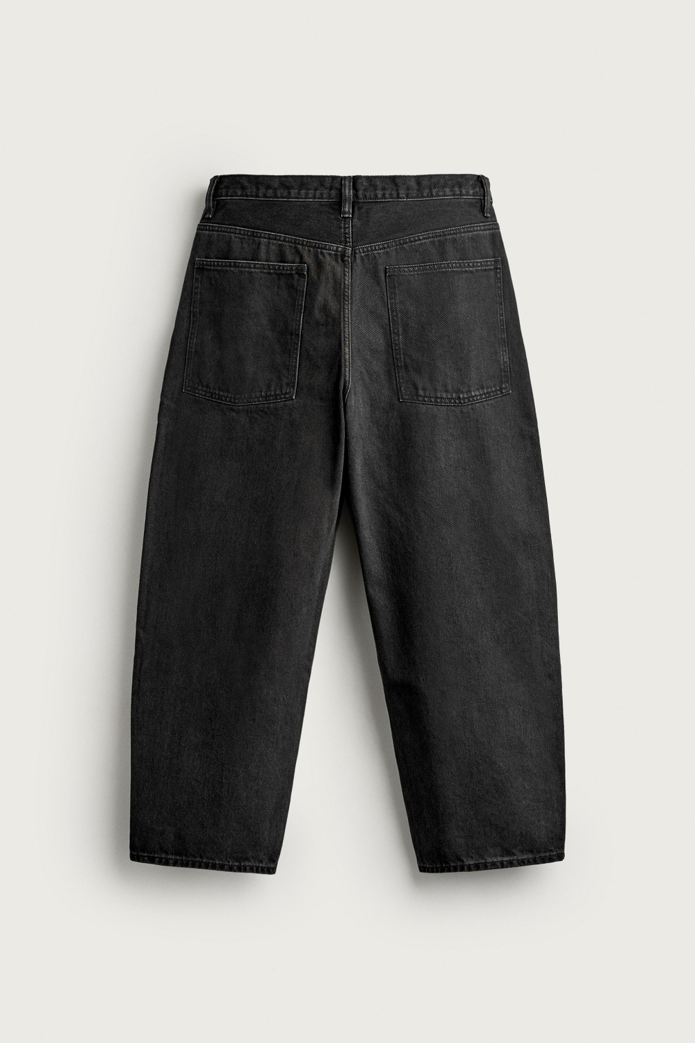 ДЖИНСЫ TAPERED WIDE FIT В ПОЛОСКУ — ZARA