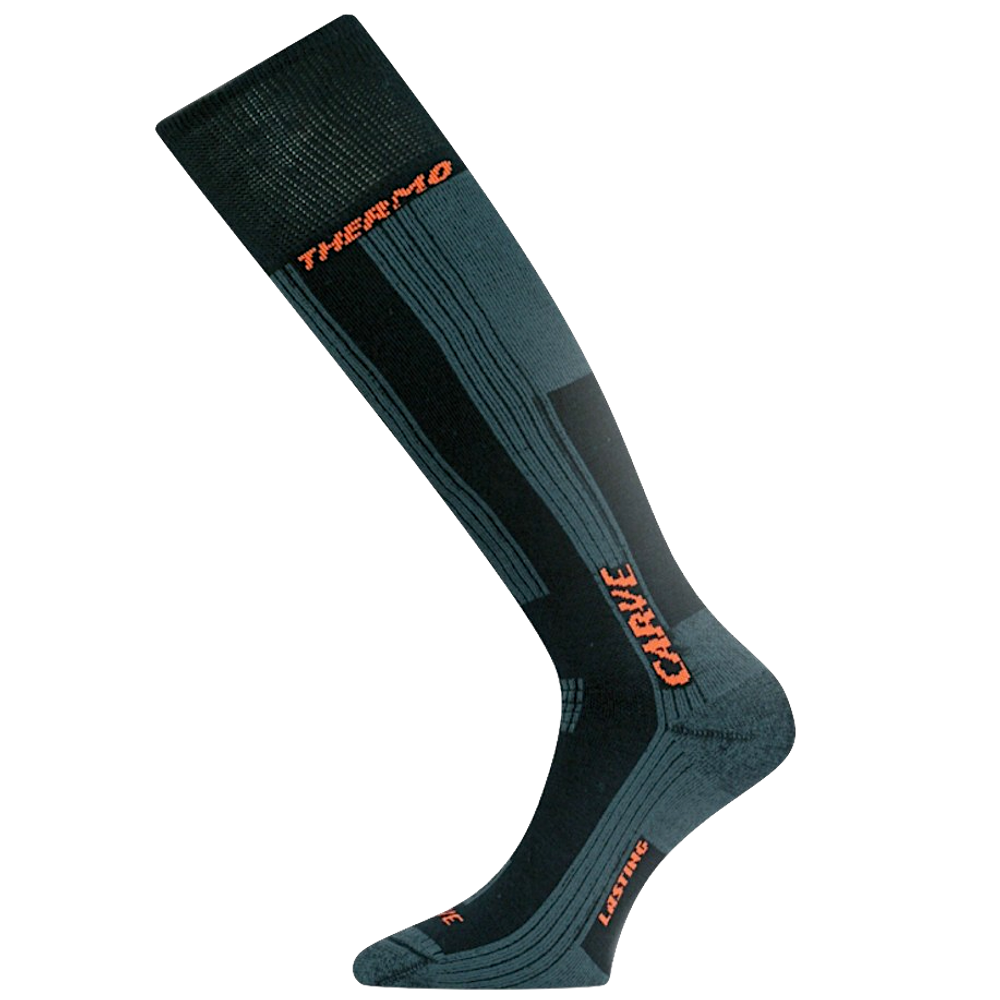 Носки Lasting SKG-808 Высокие -35°C +5°C acryl+polypropylene Серые с Чёрной вставкой -