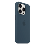 Силиконовый чехол с поддержкой MagSafe Apple Silicone Case для iPhone 15 Pro, Storm Blue (Штормовое небо)