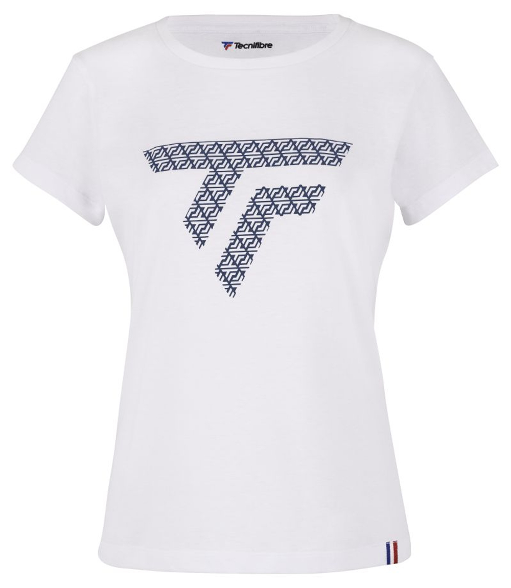 Женская теннисная футболка Tecnifibre Training Tee 2023 - white