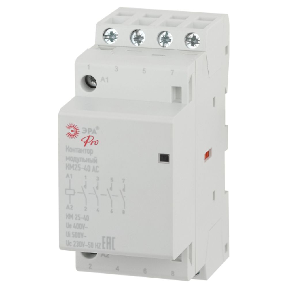 Контактор модульный ЭРА PRO NO-902-298 КМ20-40 AC | Электротовары