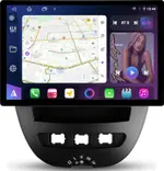 Магнитола для Citroen C1, Peugeot 107, Toyota Aygo - FarCar S500+TS105 монитор 13" 2K QLED на Android 14, Быстрая, CarPlay, 4G SIM-слот