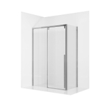 Душевое ограждение Ambassador Intense 110021101IX-80IX (120х80х200) прямоугольник,хром,стекло прозрачное,раздвижная,2 места