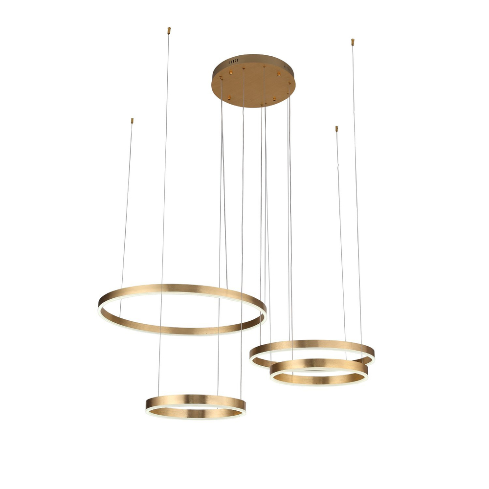 Люстра подвесная ST-Luce Анодированный золотой/Белый LED ONZE sl944.203.04