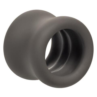 Серое эрекционное кольцо для мошонки Alpha Liquid Silicone Scrotum Ring (Цвет: серый)