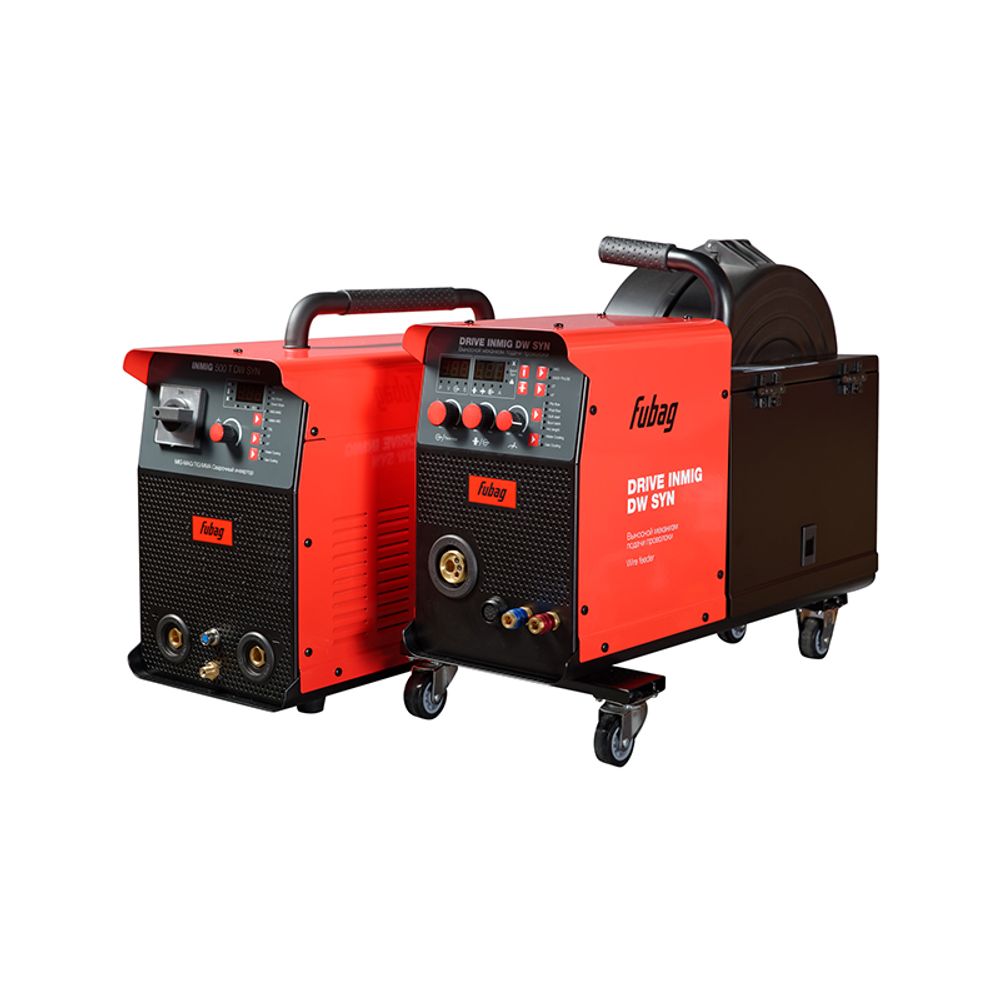 Cварочный полуавтомат FUBAG INMIG 500T DW SYN + Подающий механизм ДРАЙВ (DRIVE) INMIG DW SYN + Шланг пакет 5 м + Горелка FB 400 3 м