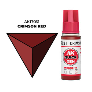 AK Interactive Crimson Red Quick Gen - контрастная акриловая краска, 18 мл