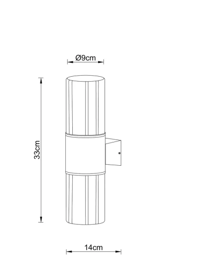 Уличный настенный светильник Arte lamp SEGINUS A6515AL-2BK, 2хE27