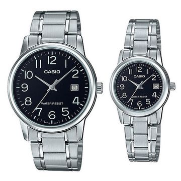 Парные часы Casio Standard: MTP-V002D-1B и LTP-V002D-1B