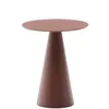 Журнальный столик Wilshire из стекла и стали терракотовый Ø30cm