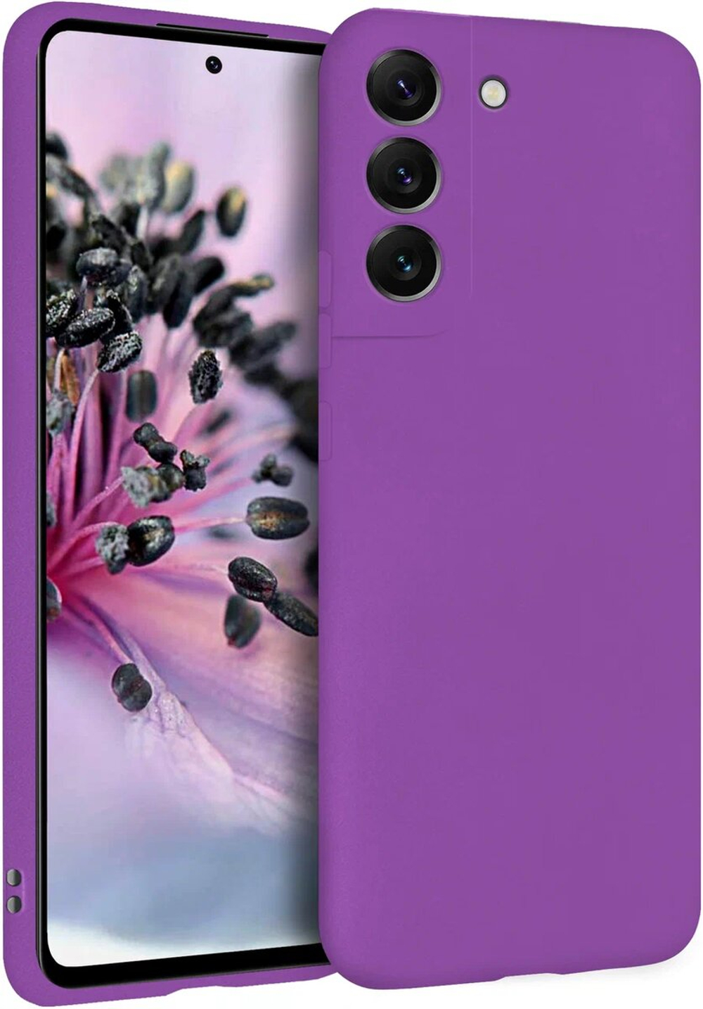 Мягкий Soft Touch чехол из силикона для SAMSUNG GALAXY S22 PLUS с бархатной подкладкой