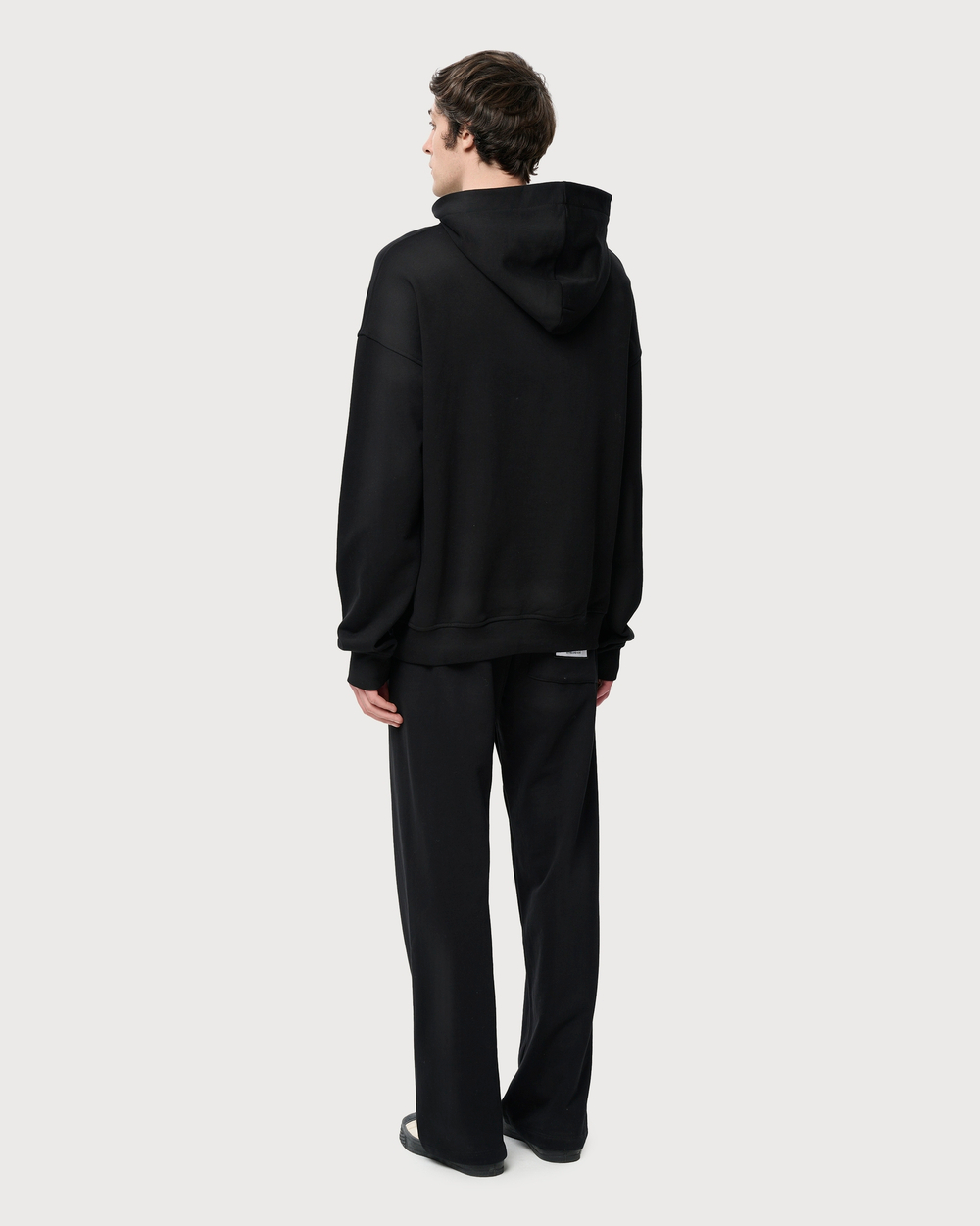 COMME DES FUCKDOWN ХУДИ ЧЕРНАЯ С ЛОГОТИПОМ БРЕНДА