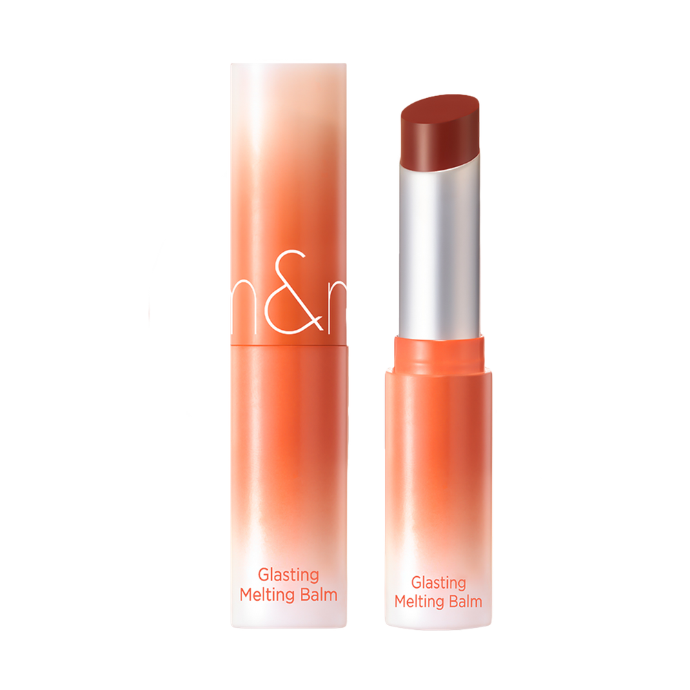 Тающий оттеночный бальзам для губ Rom&Nd Glasting Melting Balm 15 Pecan Brew (кирпичный нюд)