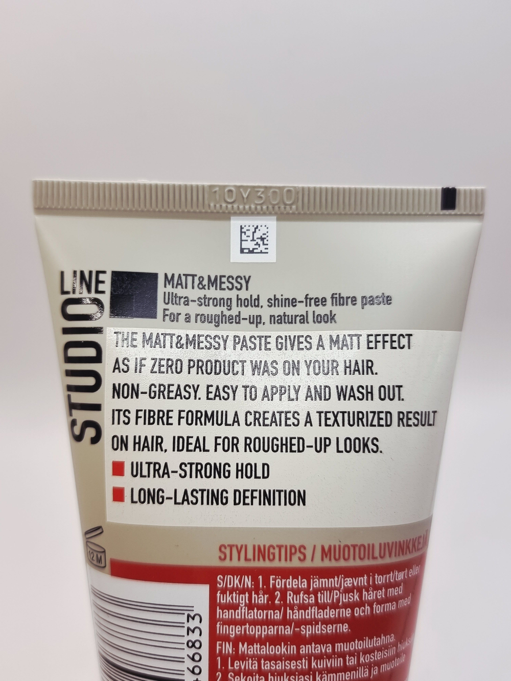 Матовая паста для ультрастойкой укладки Studio Line Matt & Messy Paste 8/10, 150 мл (Франция)