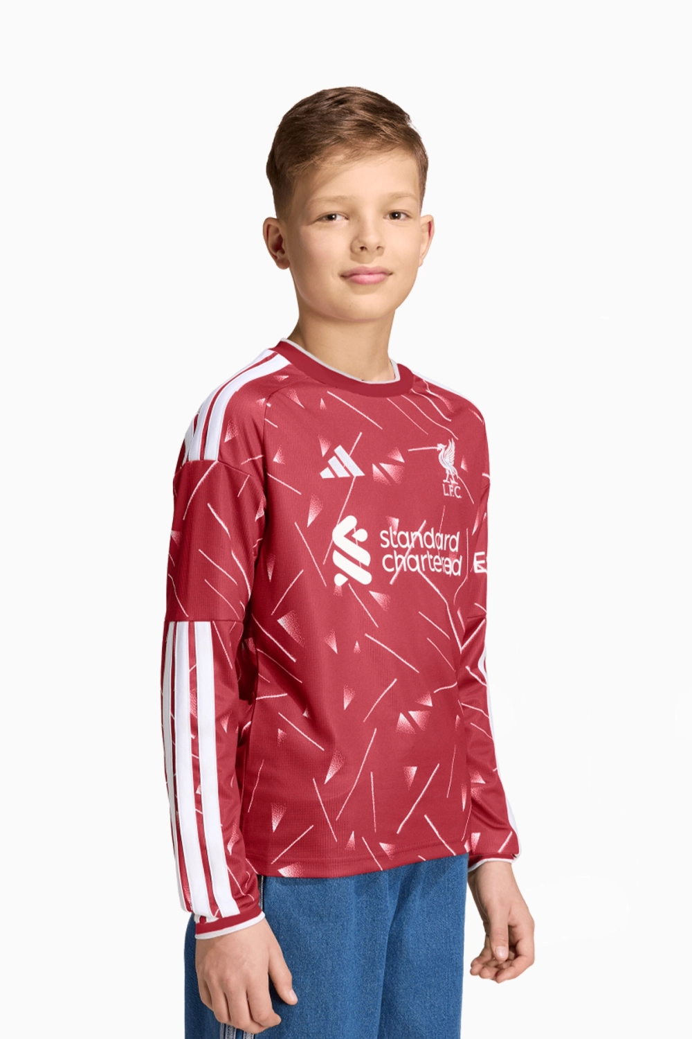 Футболка с длинными рукавами adidas Liverpool FC 26/27 Home Junior - бордовый