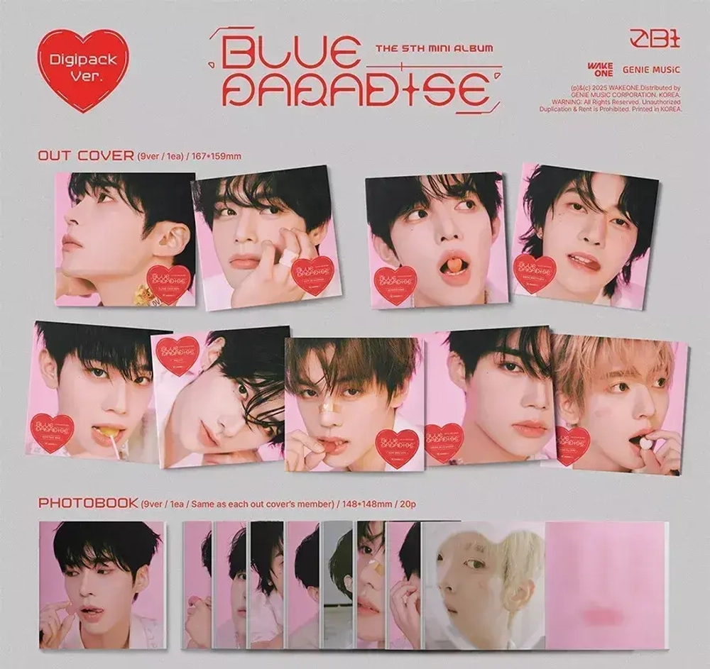 Альбом ZEROBASEONE ZB1 - BLUE PARADISE [Digipack ver.] (Гонук ver.)