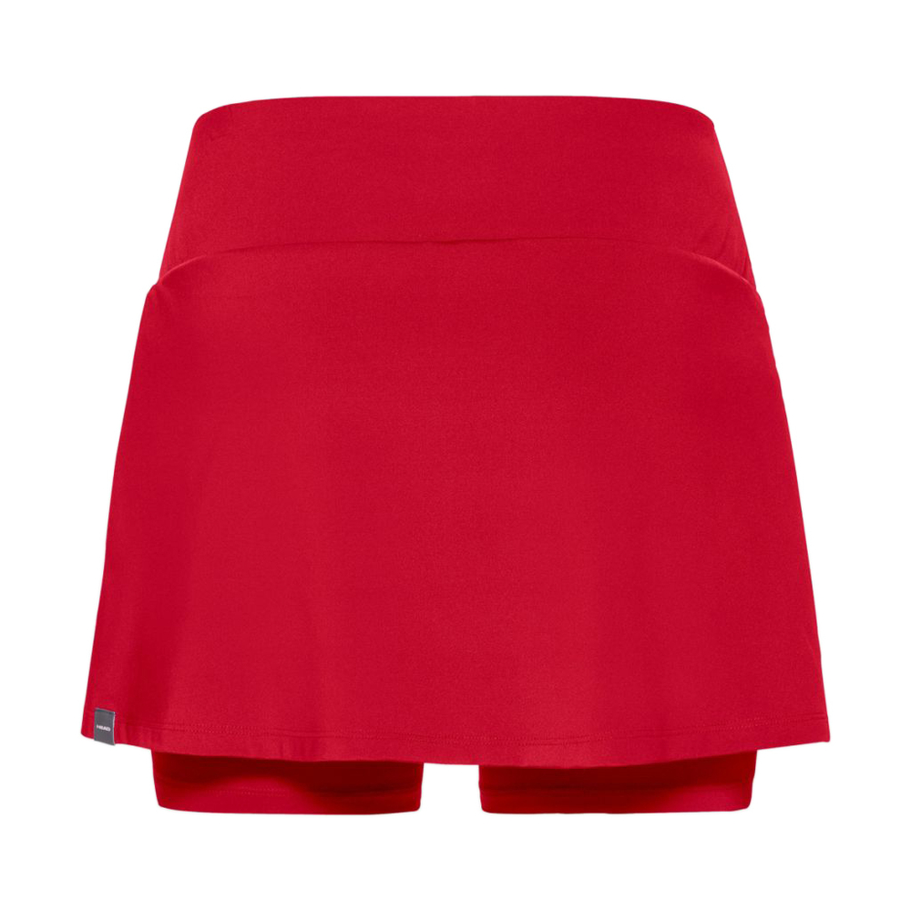Юбка для девочки теннисная Head Club Basic Skort - red