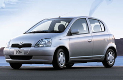 Порог левый Toyota Yaris, Vitz (Platz) 1999-2005 (1мм)