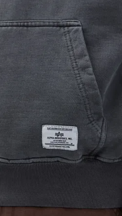 Толстовка мужская ALPHA INDUSTRIES ESSENTIAL HOODIE RELAXED FIT SWEATSHIRT (WASH)