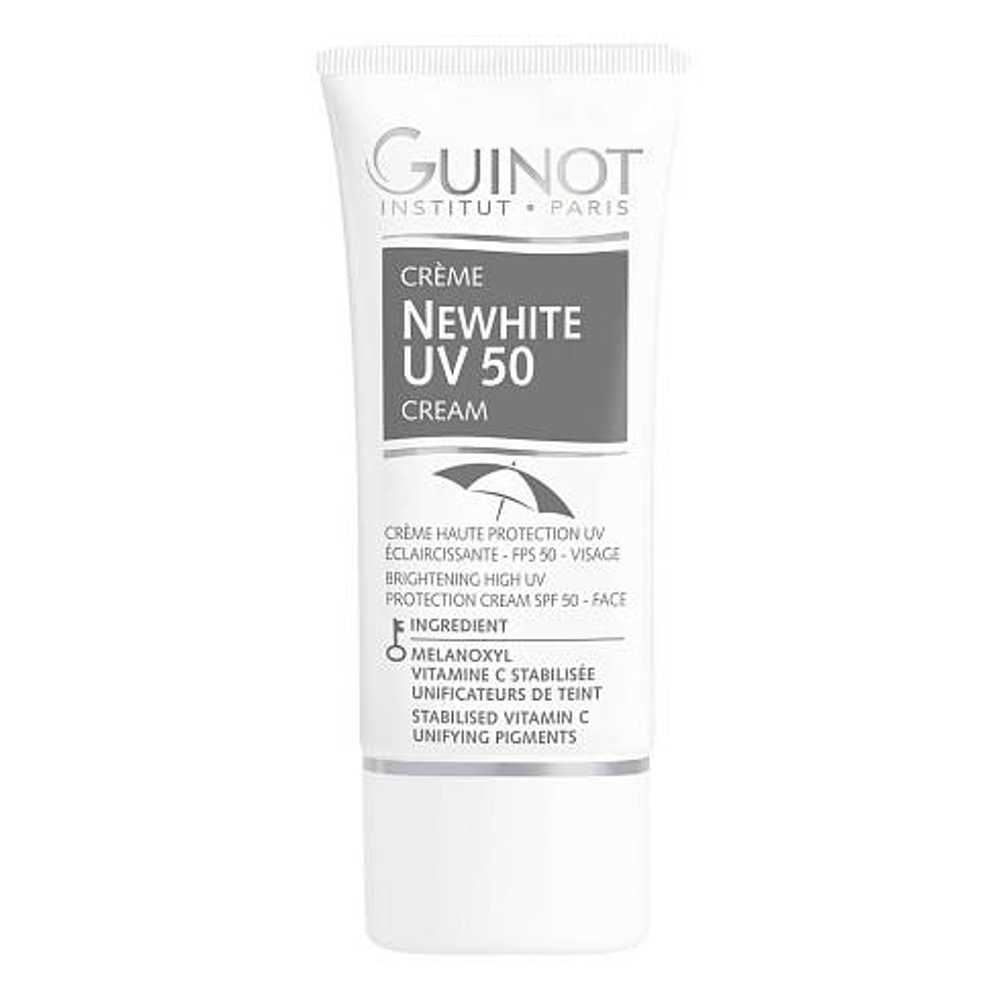 Crème Newhite UV 50 Мультифункциональный осветляющий крем с тонирующим эффектом для выравнивания цвета лица и защиты кожи от преждевременного старения.